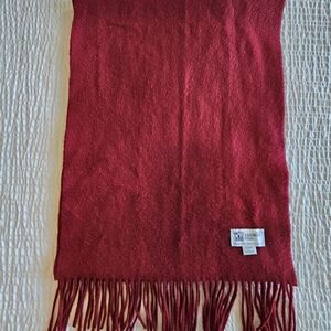 Johnstons of Elgin Rich Red Cashmere Scarf